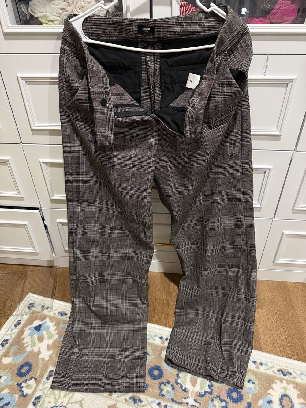 Express Women’s Gray Plaid Dress Pants size 10R